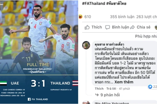 CĐV Thái Lan: "Đá thế này 50 năm tới vẫn chỉ quanh quẩn 'ao làng' SEA Games"