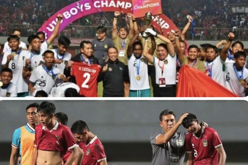 Đội nhà thảm bại, quan chức bóng đá Indonesia 'mất hút'