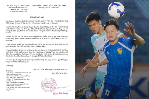 Giải tiền V-League 2025/26 lao đao vì CLB Quảng Nam bỏ cuộc
