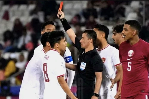 Indonesia phản lưới và 'ăn' thẻ đỏ nhiều nhất giải U23 châu Á 2024