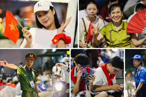 Xuyên đêm chờ thỏa nguyện xem diễu binh, hòa mình vào ngày hội đất nước