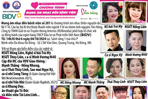  "Mang âm nhạc tới bệnh viện" tiếp tục hành trình tại Bệnh viện đa khoa Hà Đông