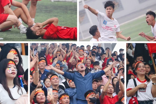 1001 cung bậc cảm xúc chung kết bóng đá học sinh THPT Hà Nội 2023