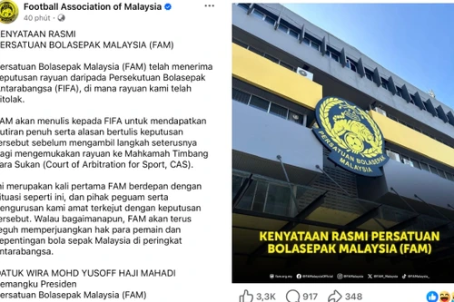 Nóng: Malaysia tuyên bố kiện FIFA ra tòa quốc tế