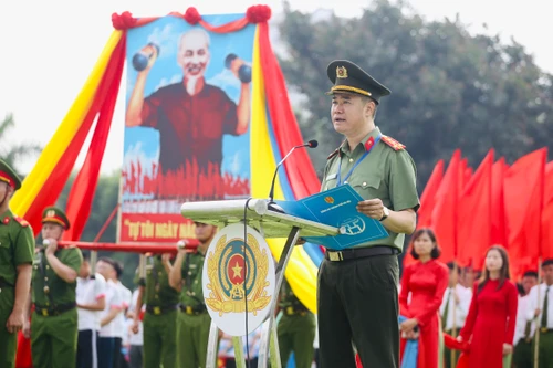 Tưng bừng khai mạc Hội thao Công an Thủ đô năm 2025