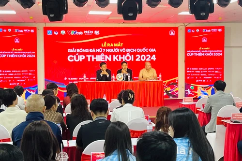 Ra mắt giải bóng đá nữ 7 người vô địch quốc gia