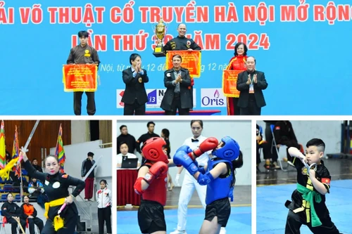 Giải võ thuật cổ truyền Hà Nội mở rộng năm 2024 kết thúc tốt đẹp