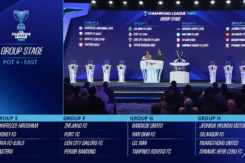 Nam Định FC chung bảng đại diện Thái Lan, Singapore...