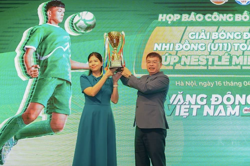 50 đội tranh tài giải bóng đá nhi đồng toàn quốc 2024