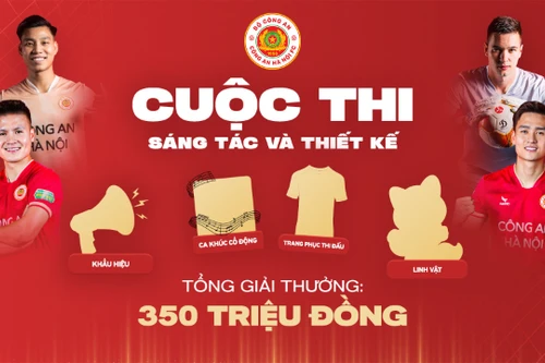  CLB Công an Hà Nội: Chính thức khởi động cuộc thi sáng tác ca khúc cổ động, thiết kế linh vật