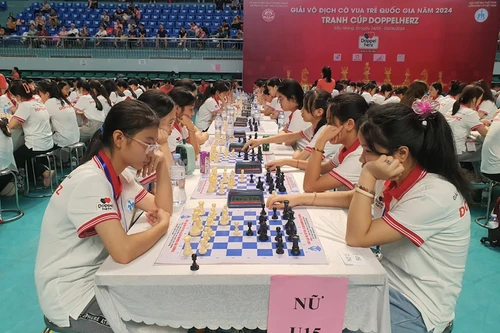 Gần 1.300 kỳ thủ tranh tài giải cờ vua trẻ quốc gia 2024