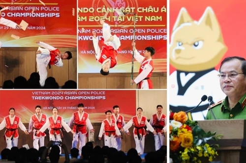 Bộ Công an công bố Giải taekwondo Cảnh sát các nước châu Á mở rộng năm 2024