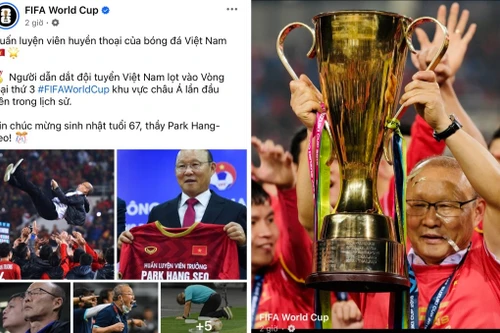 FIFA chúc mừng ông Park Hang-seo