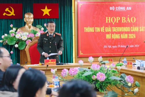 Hơn 2.000 người dự Giải taekwondo Cảnh sát châu Á mở rộng 2024