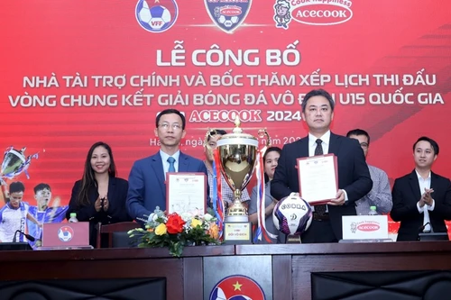 12 đội tranh tài vòng chung kết U15 quốc gia - Cúp Acecook 2024