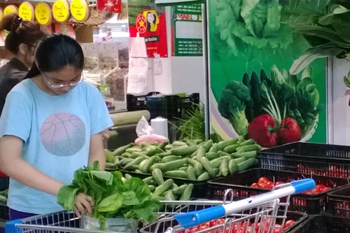 Rau xanh xuống giá chậm