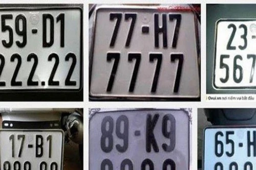 Biển số xe trúng đấu giá có được thay vào xe đã có biển?
