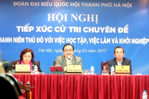 Bí thư Thành ủy Hoàng Trung Hải: Việc làm, khởi nghiệp thu hút nhiều ý kiến cử tri nhất