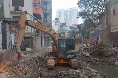 Dự án thoát nước tắc... mặt bằng