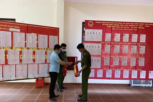 Chủ động kiểm tra phòng cháy, đảm bảo an toàn các điểm bầu cử