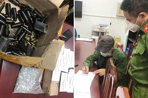 Phát hiện số lượng lớn linh kiện lắp ráp súng tự chế trong bưu kiện 