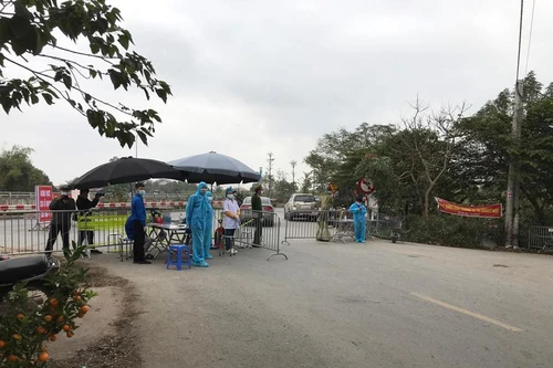 Huyện Mê Linh chủ động lập các chốt kiểm soát, phòng chống dịch Covid-19 
