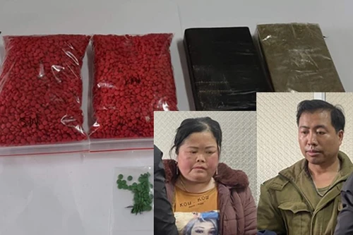 Cất giấu 2 bánh heroin và 12.000 viên ma túy đi bán thì bị bắt 