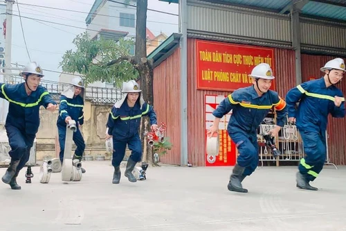 Những hình ảnh đảm bảo công tác an toàn phòng cháy cận kề ngày bầu cử