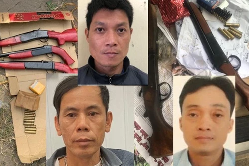 Bắt nhóm đối tượng chế tạo, vận chuyển súng trái phép 