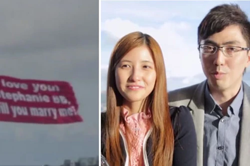 Thuê trực thăng cầu hôn bạn gái