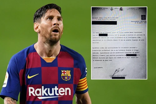 Lộ bản fax Messi gửi lãnh đạo Barca đòi ra đi