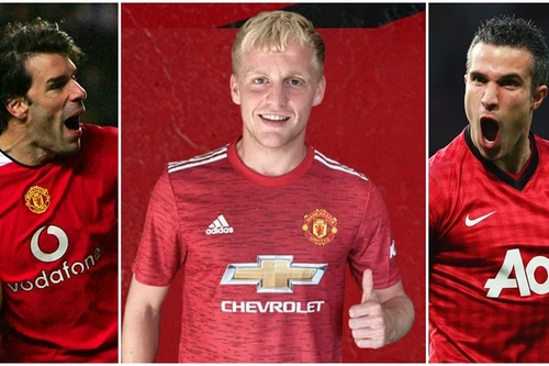 [ẢNH] Van de Beek và những "người Hà Lan bay" nổi tiếng nhất từng khoác áo M.U