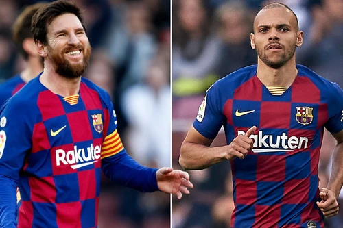 "Chân gỗ" Braithwaite yêu sách, đòi mặc áo số 10 của Messi