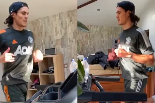 Xem Cavani tập luyện hùng hục chờ ngày ra mắt M.U