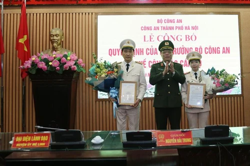 Công an Hà Nội công bố Quyết định của Bộ trưởng Bộ Công an về công tác cán bộ