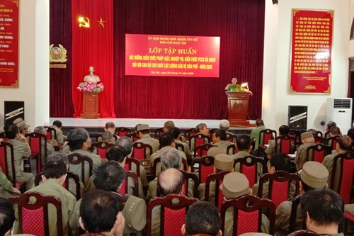 Bồi dưỡng kiến thức pháp luật, nghiệp vụ phòng cháy, chữa cháy cho bảo vệ dân phố