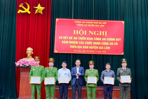 Toàn bộ trụ sở Công an xã thuộc huyện Gia Lâm sẽ được xây dựng trong năm 2021 