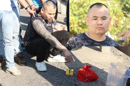 Bắn xịt lốp xe ô tô, bắt đối tượng vận chuyển ma túy