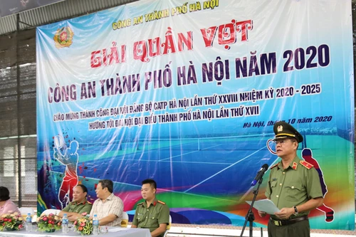 Khai mạc giải quần vợt Công an Hà Nội 2020
