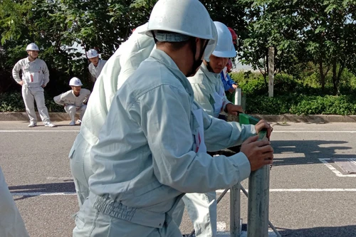 Hội thao nghiệp vụ cứu nạn, cứu hộ chữa cháy tại Khu Công nghiệp Quang Minh 