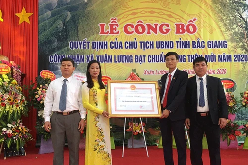 Xã Xuân Lương đạt chuẩn Nông thôn mới 