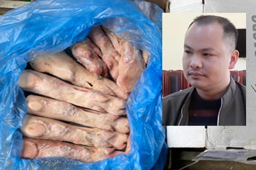 Phát hiện 5 tấn móng giò không rõ nguồn gốc