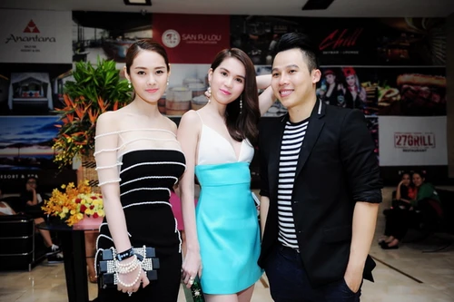 Ngọc Trinh diện màu xanh “mát mắt”, nổi bật giữa “rừng” người đẹp 