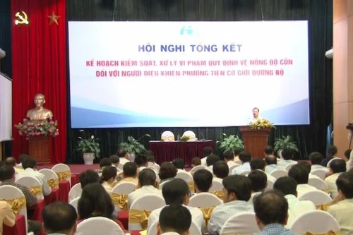 Tổng kết kế hoạch kiểm soát người điều khiển xe cơ giới sử dụng rượu bia