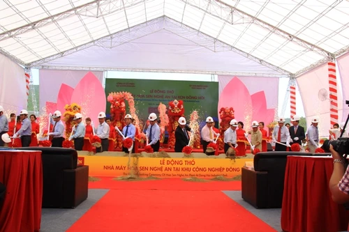 Xây dựng nhà máy tôn Hoa Sen tại Nghệ An