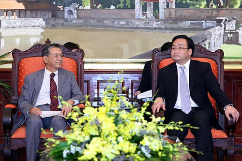 Lãnh đạo TP Hà Nội tiếp Đại sứ đặc mệnh toàn quyền Nhật Bản tại Việt Nam