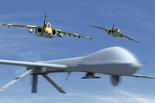 [ẢNH] Chiến đấu cơ Su-25 Iran đuổi theo bắn hạ "kẻ hủy diệt" MQ-1 Mỹ