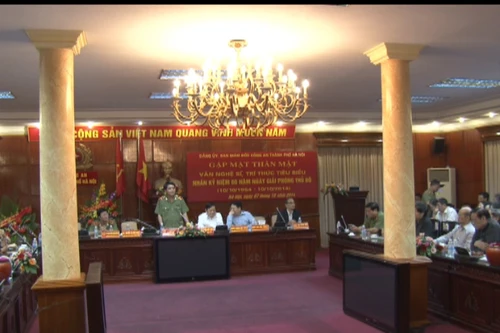 Công an thành phố Hà Nội gặp mặt văn nghệ sĩ trí thức 