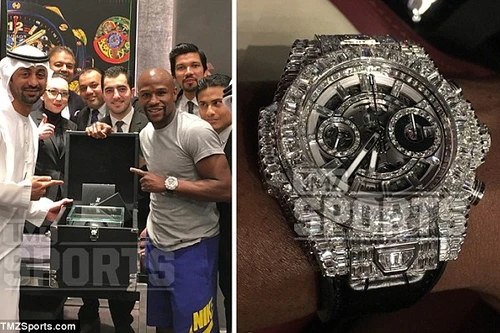 Chiêm ngưỡng một trong những chiếc đồng hồ đắt nhất hành tinh của Mayweather 