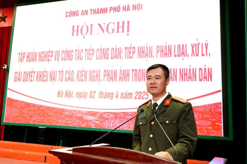 Công an Hà Nội tập huấn công tác tiếp công dân, giải quyết khiếu nại tố cáo